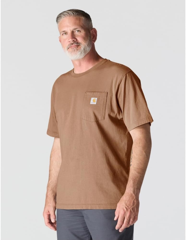 image:imageCarhartt Mens Iconic K87 Pocket TShirtItalian Clay