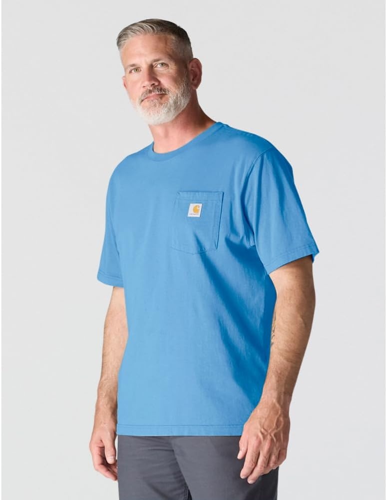 image:imageCarhartt Mens Iconic K87 Pocket TShirtTranquil Blue