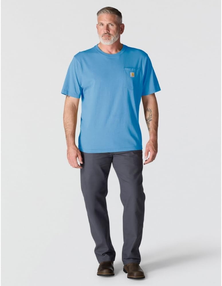 image:imageCarhartt Mens Iconic K87 Pocket TShirtTranquil Blue
