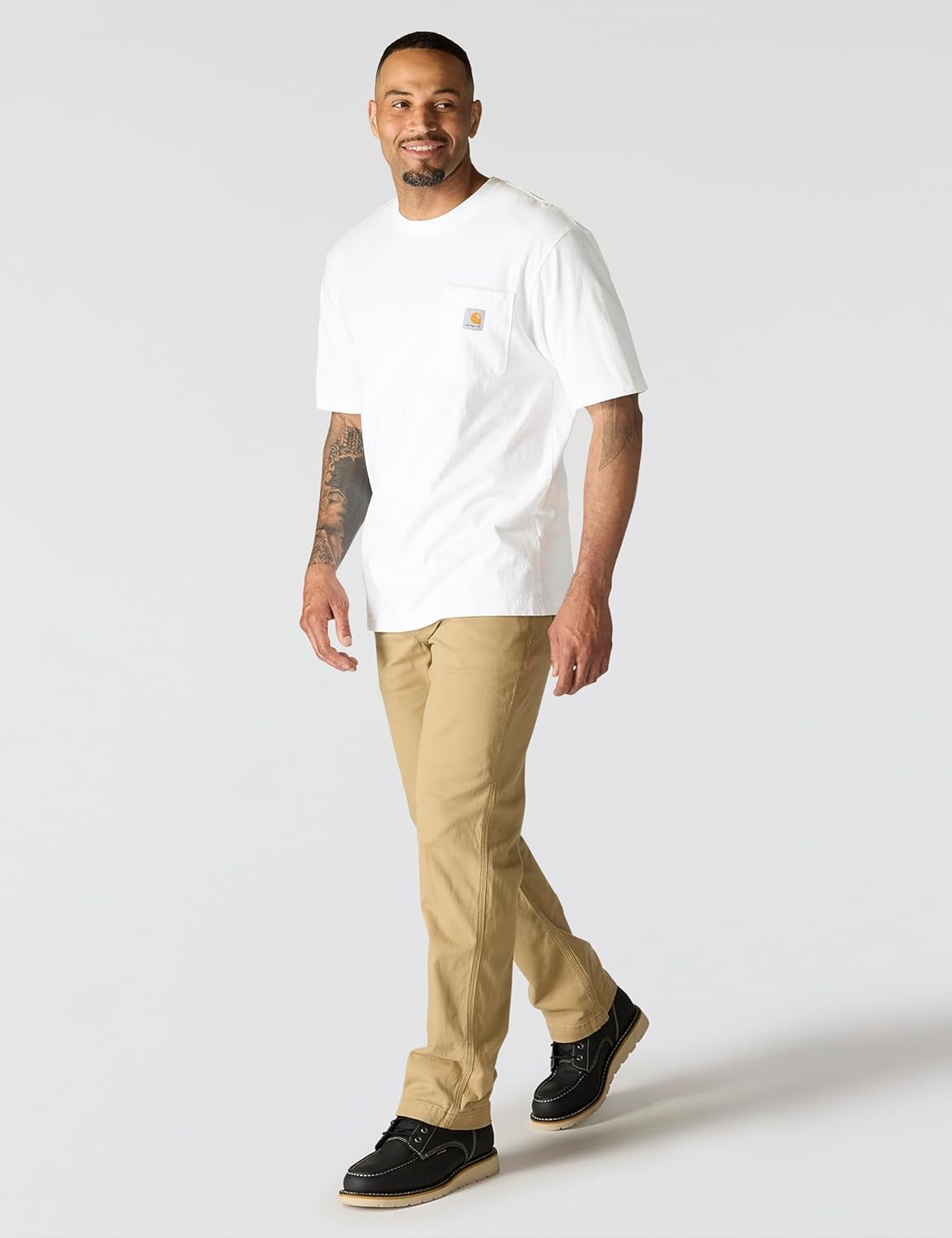 image:imageCarhartt Mens Iconic K87 Pocket TShirtWhite
