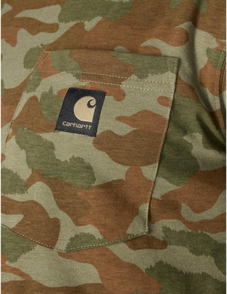 image:imageCarhartt Mens Irvine Relaxed Camo TShirtArmy Green Camo