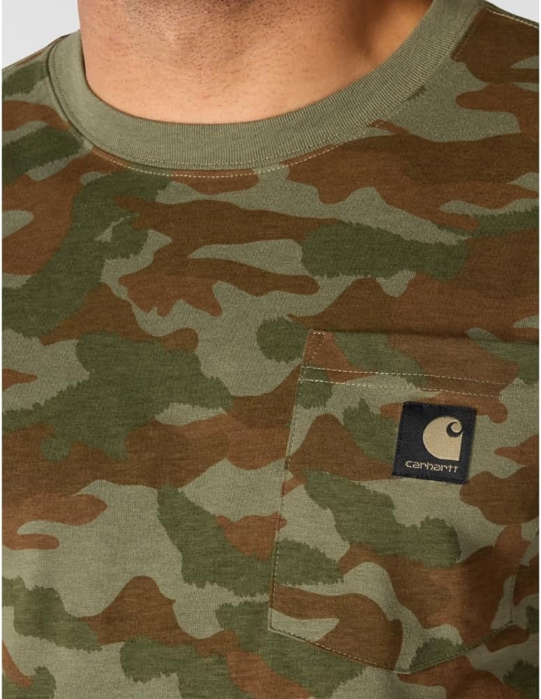 image:imageCarhartt Mens Irvine Relaxed Camo TShirtArmy Green Camo