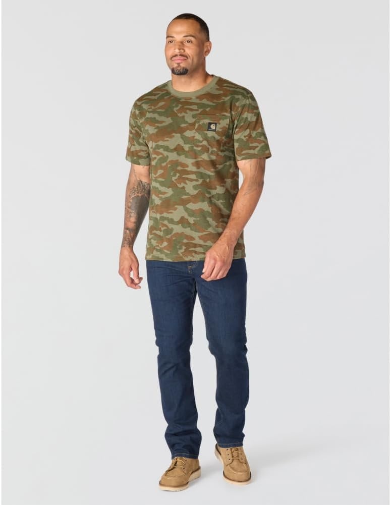 image:imageCarhartt Mens Irvine Relaxed Camo TShirtArmy Green Camo