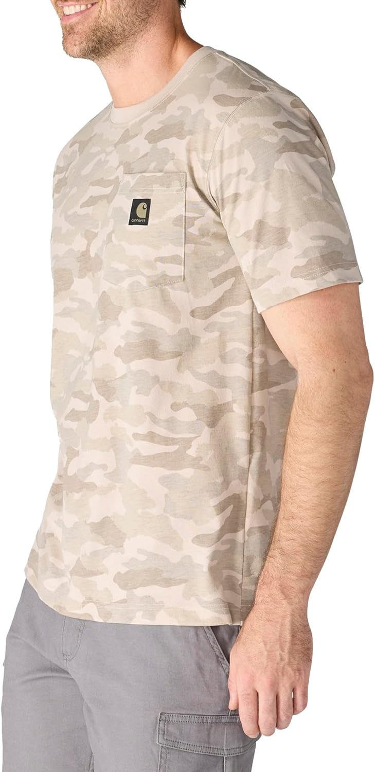 image:imageCarhartt Mens Irvine Relaxed Camo TShirtFossil Tan Camo