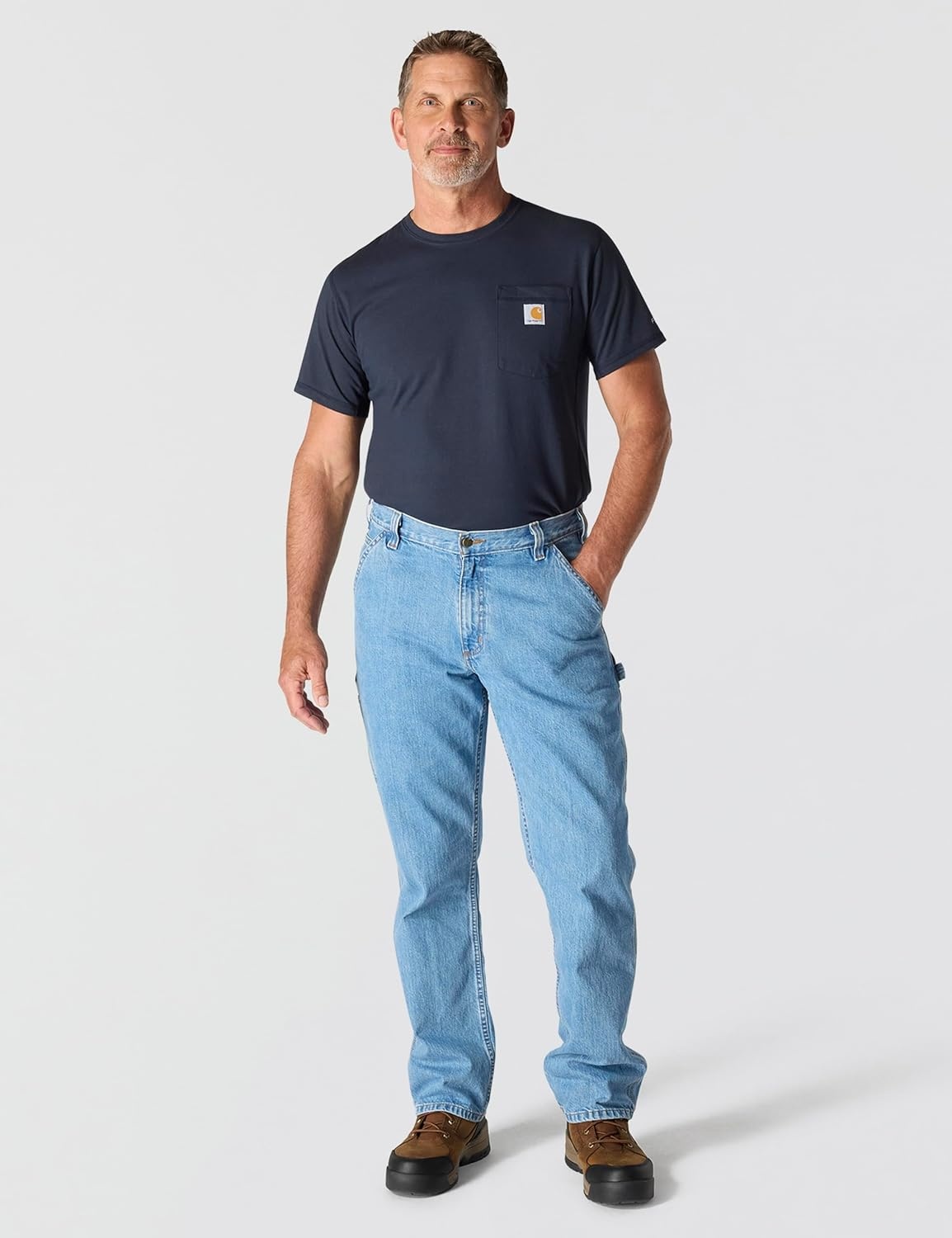 image:imageCarhartt Mens Loose Straight Denim DungareeCove