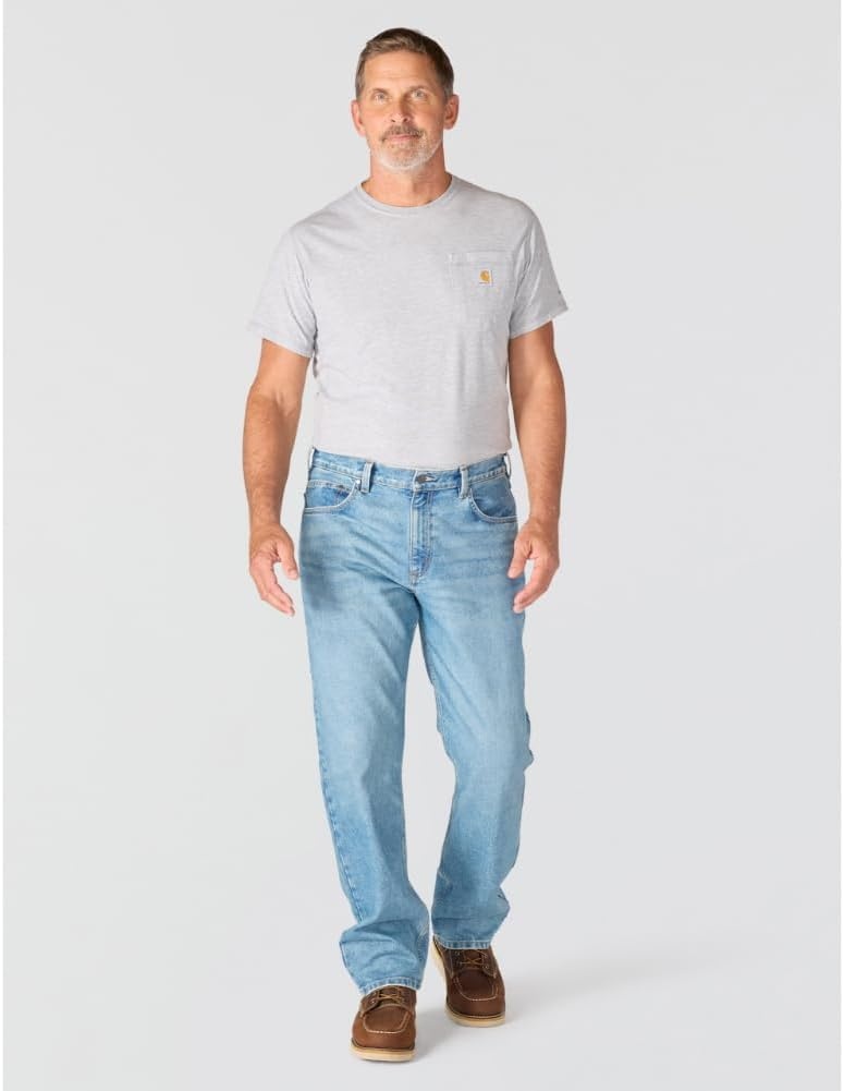 image:imageCarhartt Mens Loose Straight Rugged Flex JeanWeld