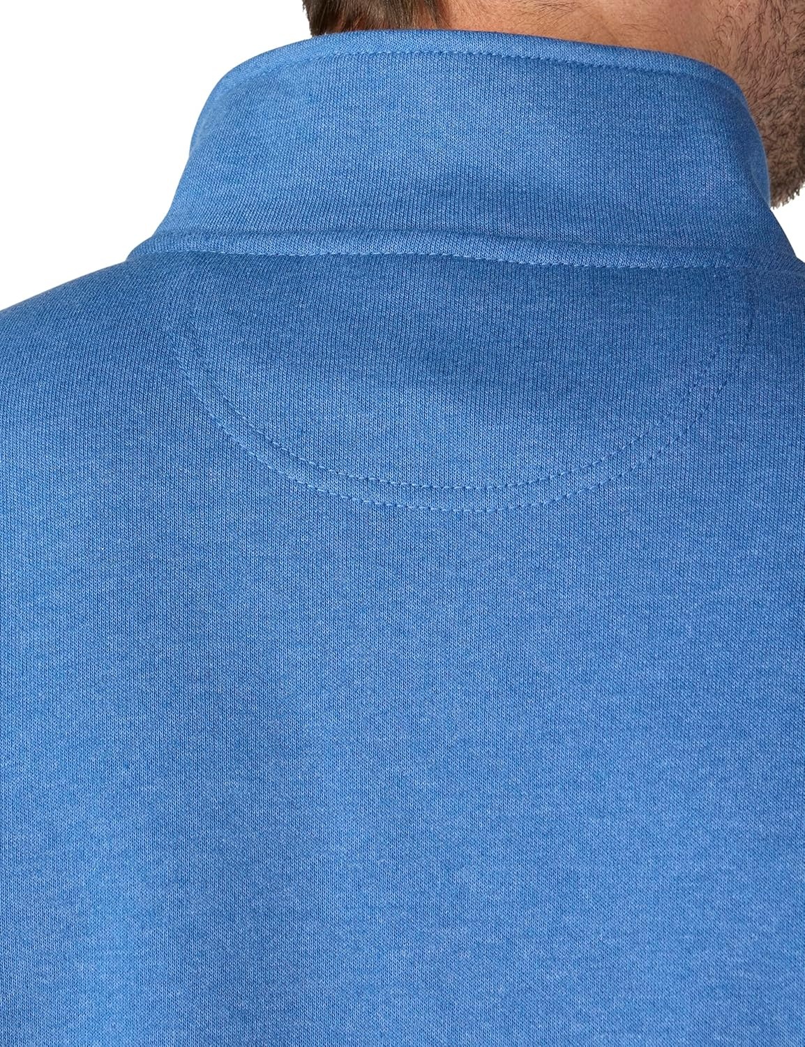 image:imageCarhartt Mens Marquette 14Zip MockNeck SweatshirtDark Tranquil Blue Heather