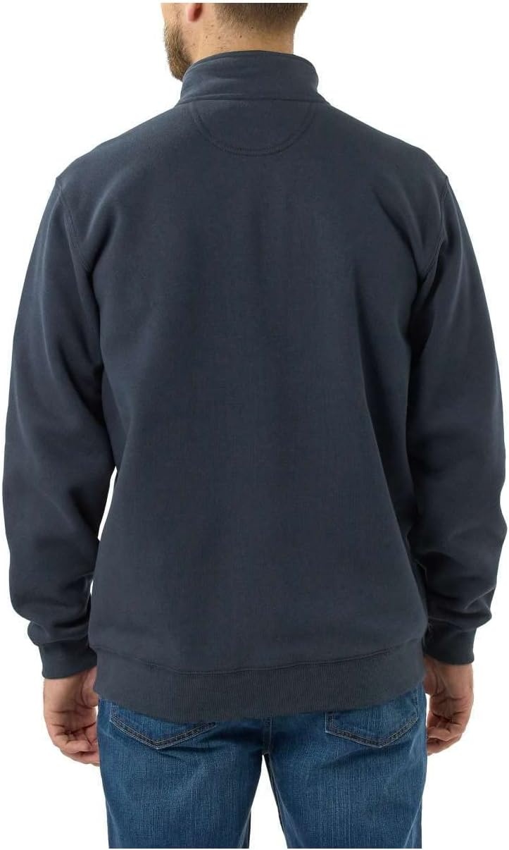 image:imageCarhartt Mens Marquette 14Zip MockNeck SweatshirtNew Navy
