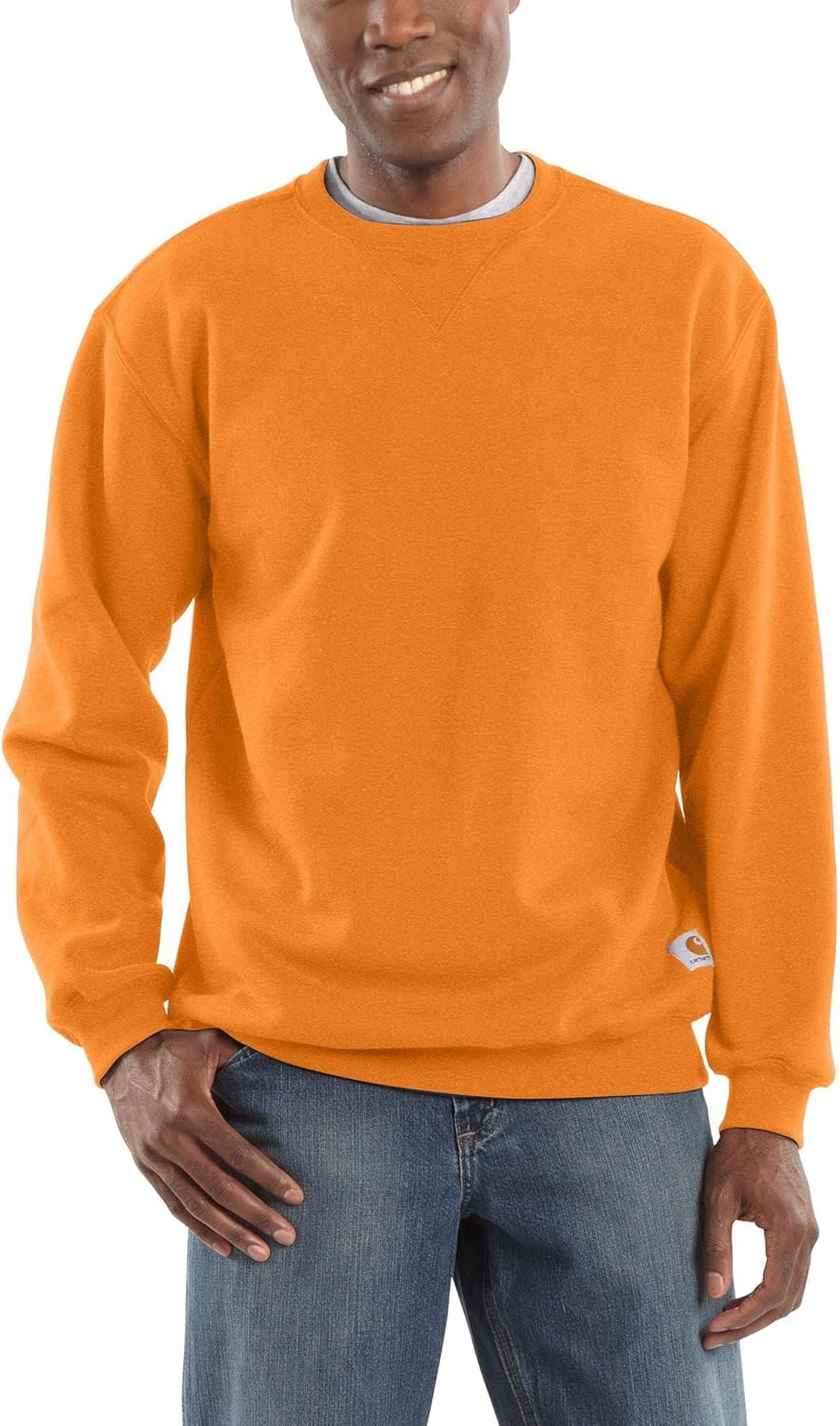 image:imageCarhartt Mens Marquette Crewneck SweatshirtMarmalade Heather