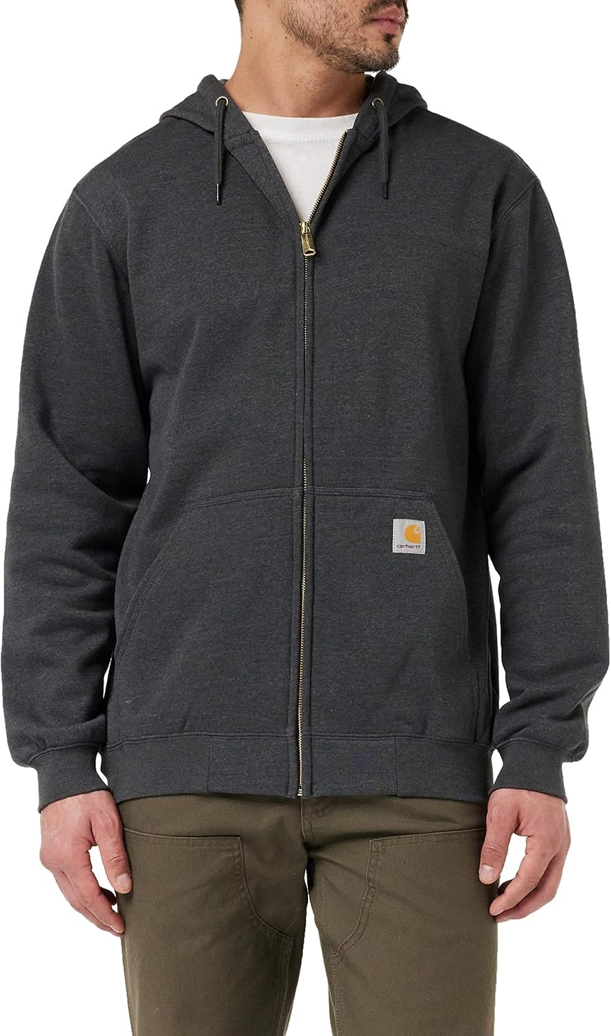 image:imageCarhartt Mens Marquette FullZip SweatshirtCarbon Heather