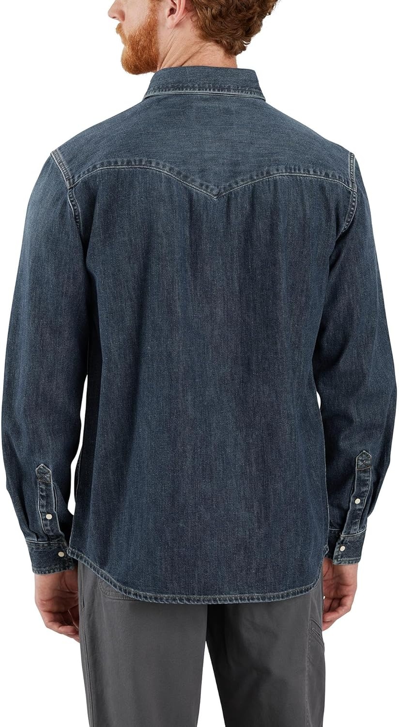 image:imageCarhartt Mens Montana Denim Relaxed LS ShirtWyatt