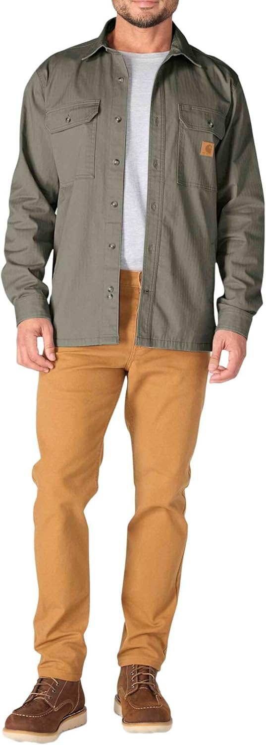image:imageCarhartt Mens Newcastle Shirt JacDusty Olive