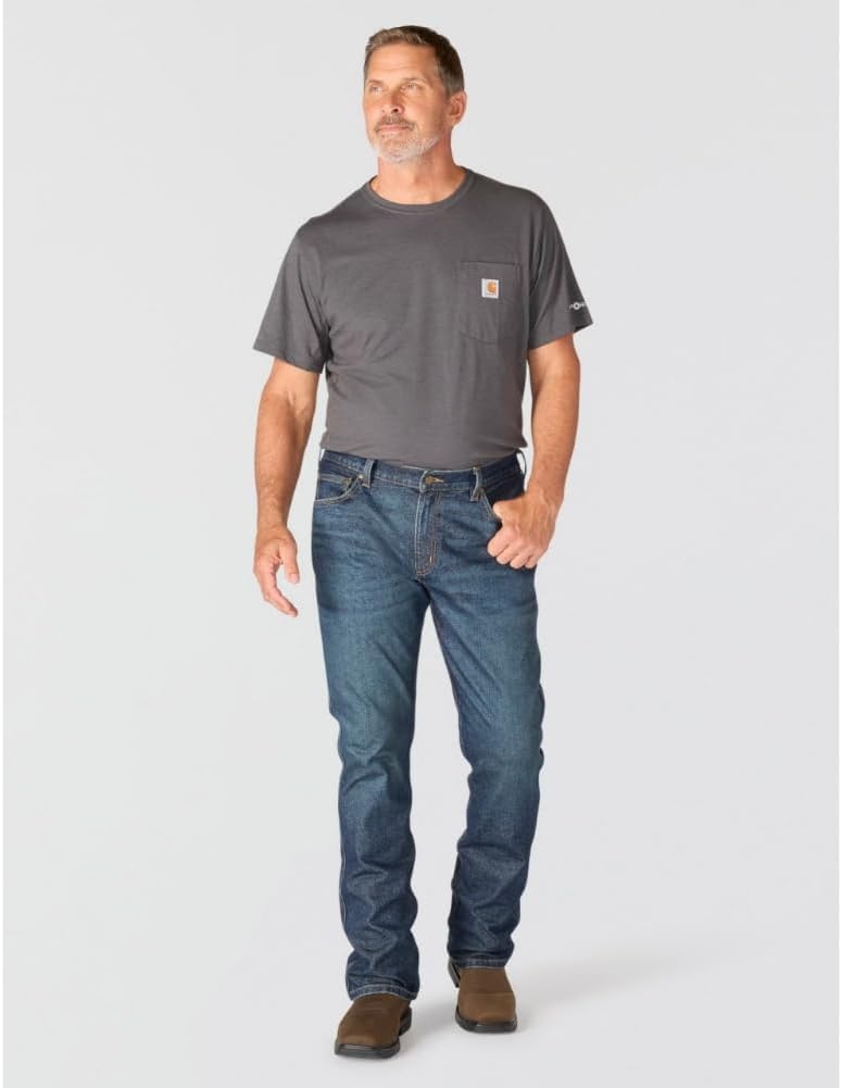 image:imageCarhartt Mens Relaxed Bootcut Rugged Flex JeanBitterbrush