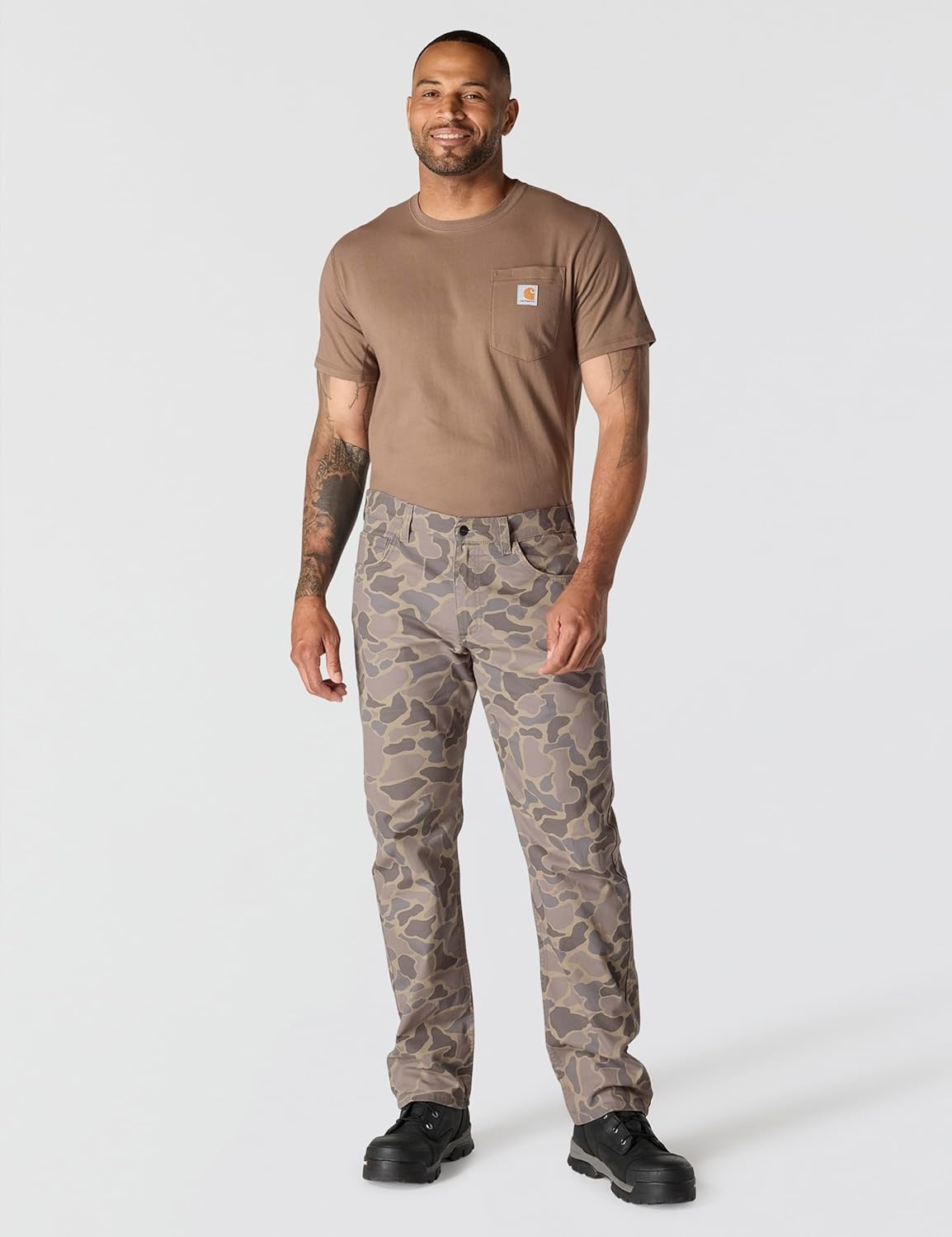 image:imageCarhartt Mens Relaxed Straight Rigby PantKhaki Vintage Camo