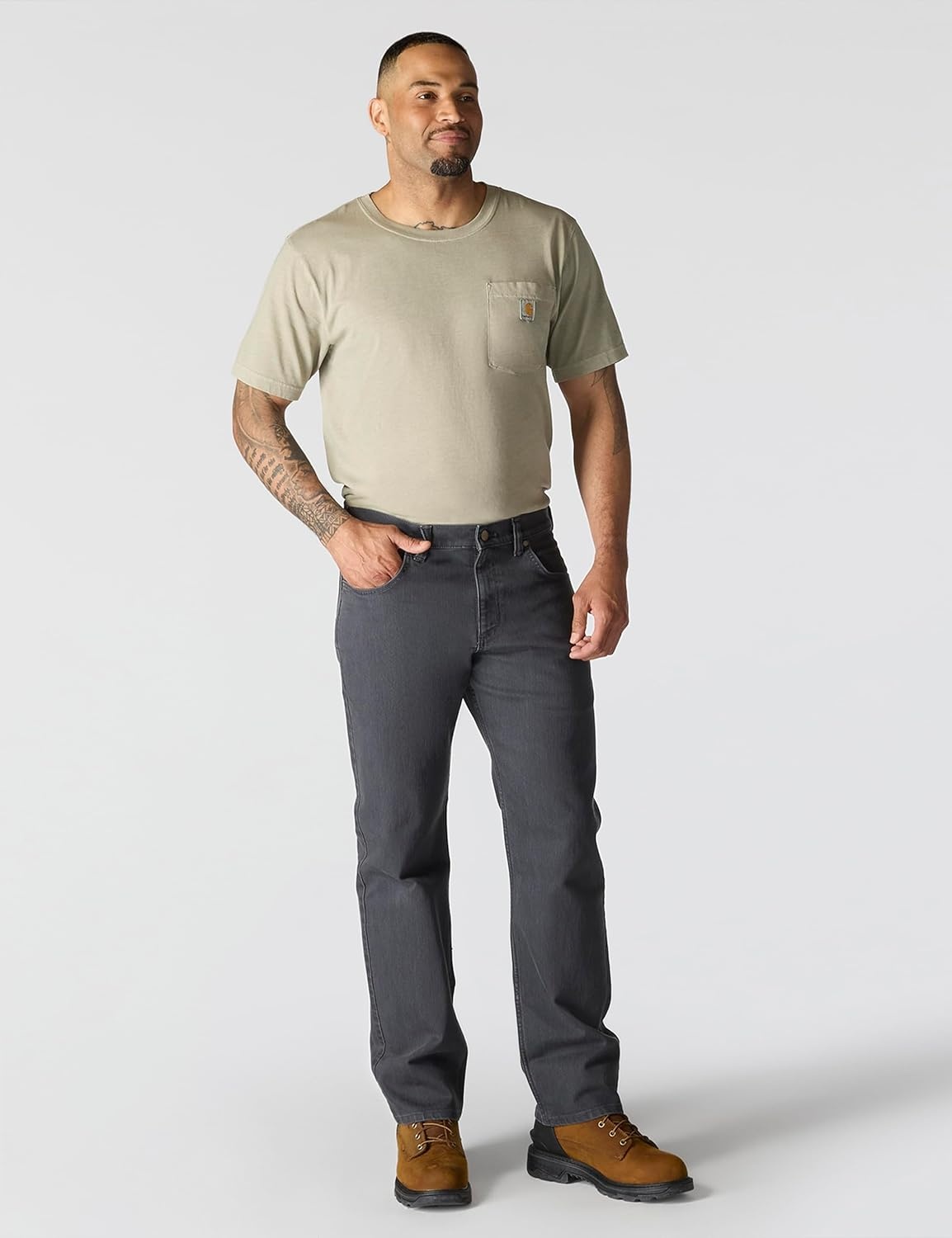 image:imageCarhartt Mens Relaxed Straight Rugged Flex Dyed JeanConcrete