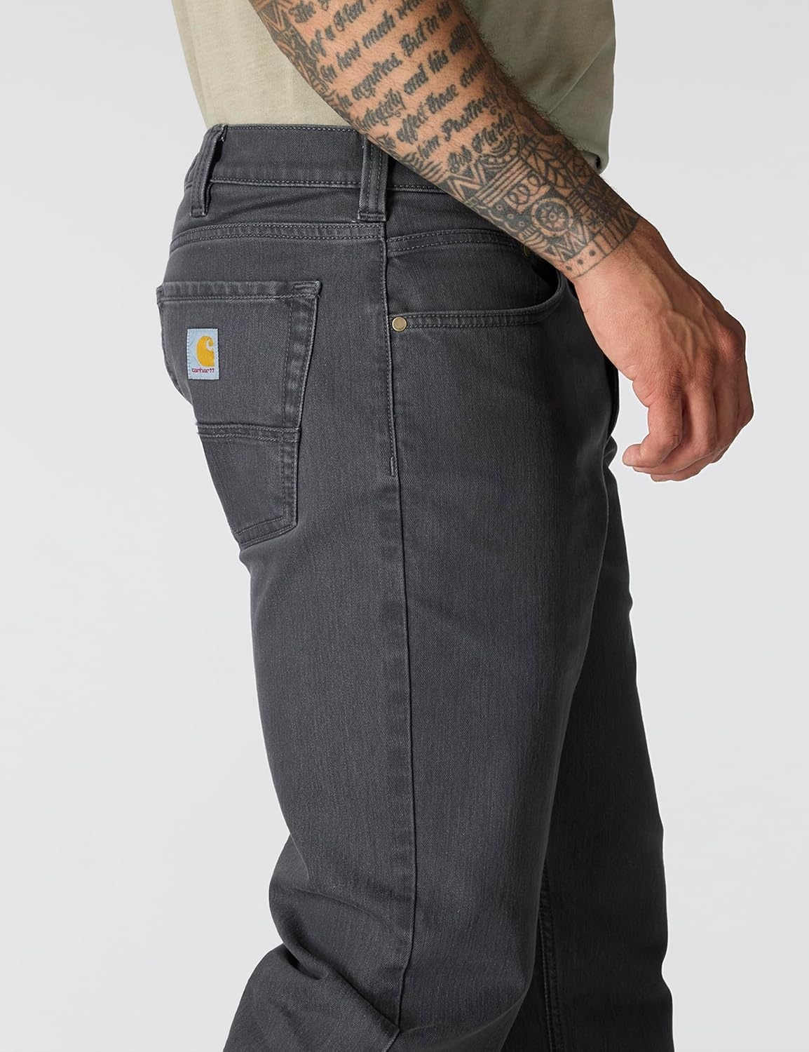 image:imageCarhartt Mens Relaxed Straight Rugged Flex Dyed JeanConcrete