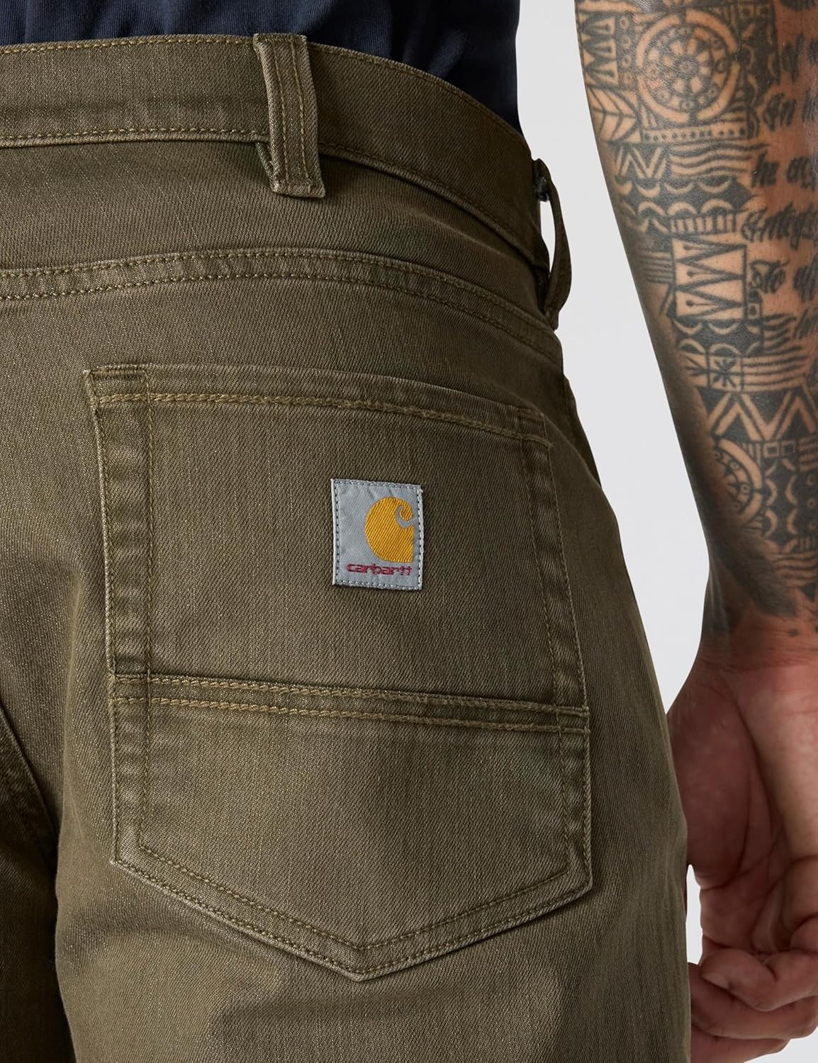 image:imageCarhartt Mens Relaxed Straight Rugged Flex Dyed JeanMoss
