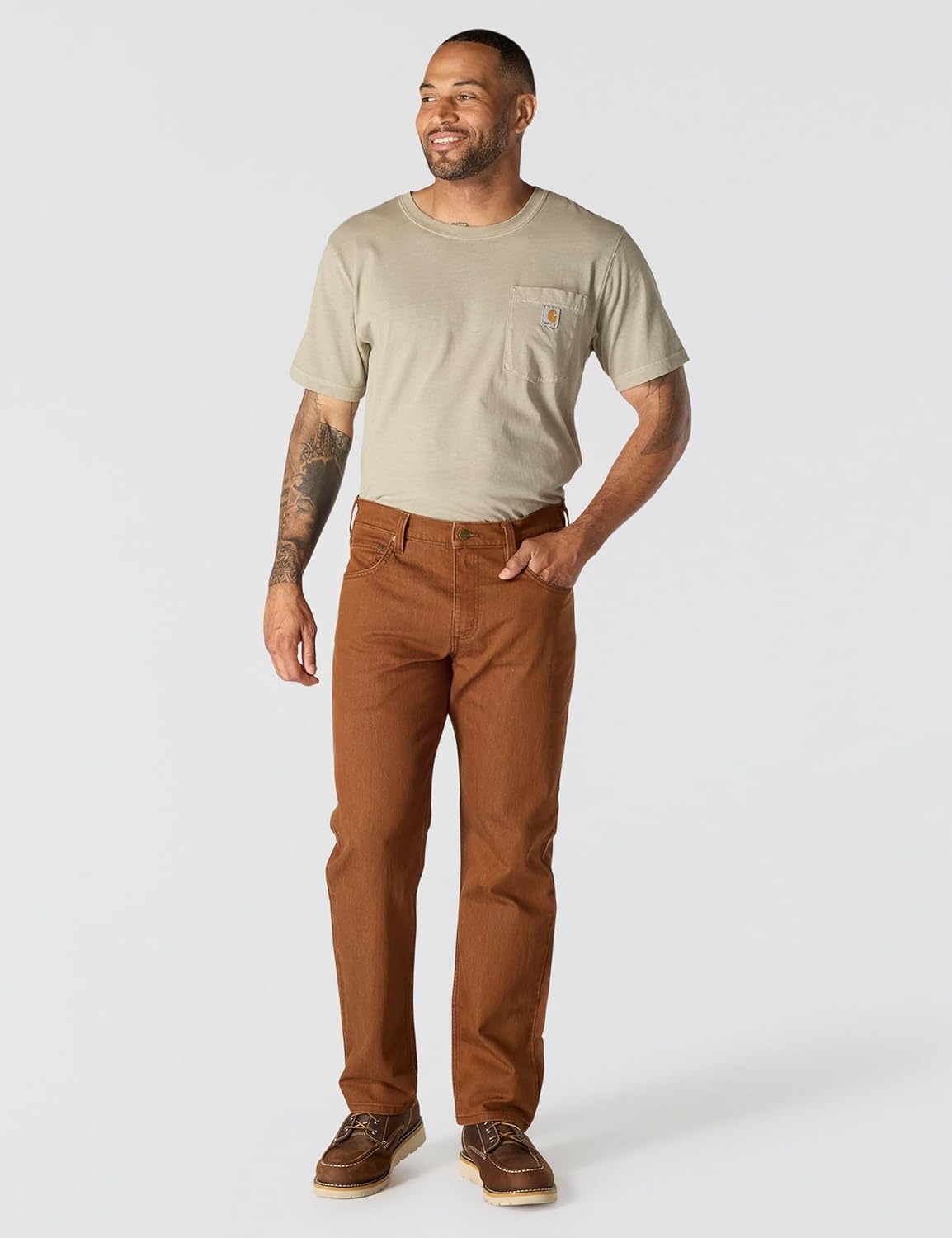image:imageCarhartt Mens Relaxed Straight Rugged Flex Dyed JeanRed Duck