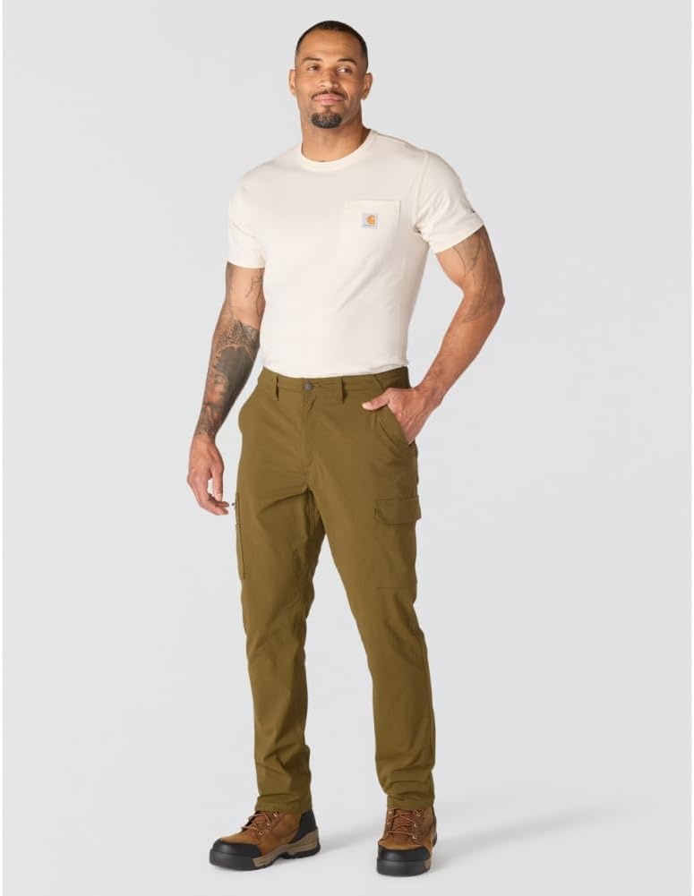 image:imageCarhartt Mens Relaxed Tapered Force Ripstop Cargo PantBurnished Logs