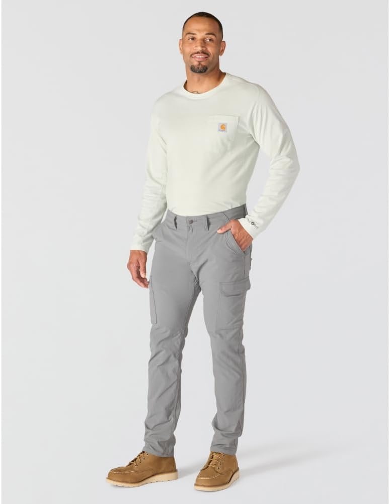 image:imageCarhartt Mens Relaxed Tapered Force Ripstop Cargo PantSteel