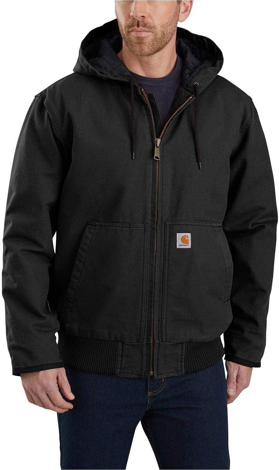image:imageCarhartt Mens Washed Duck Active JacBlack