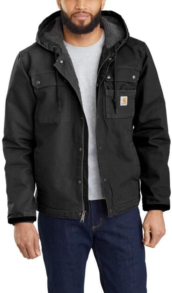 image:imageCarhartt Mens Washed Duck Bartlett JacketBlack