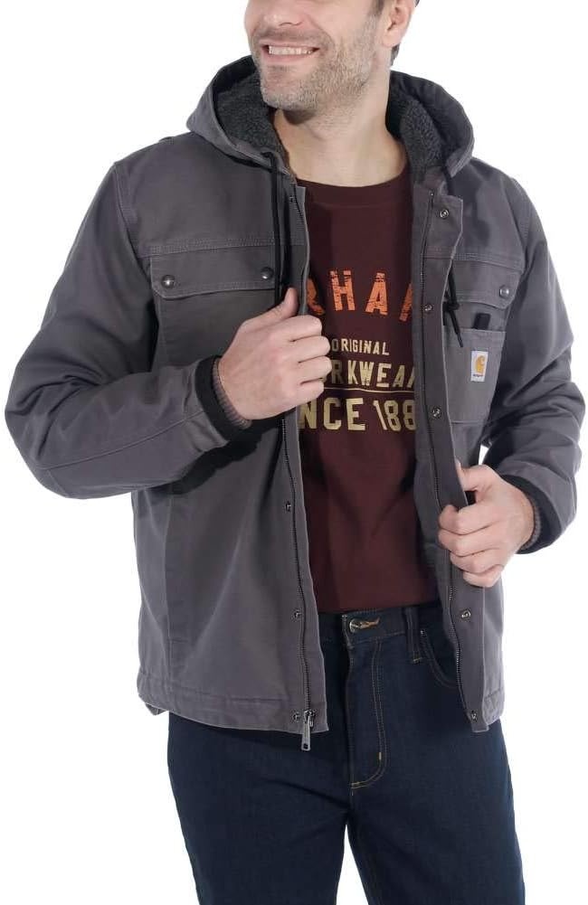 image:imageCarhartt Mens Washed Duck Bartlett JacketGravel