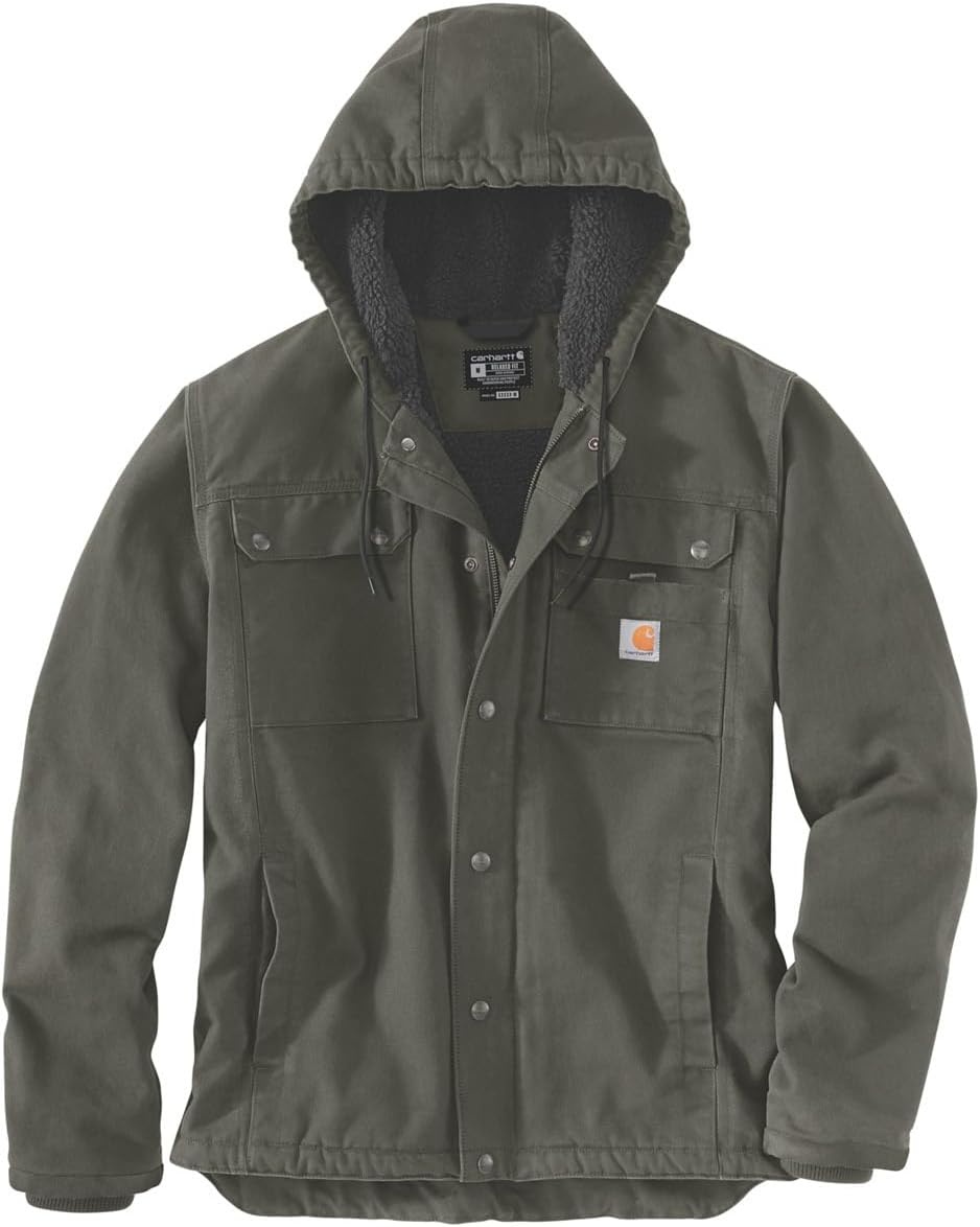 image:imageCarhartt Mens Washed Duck Bartlett JacketMoss