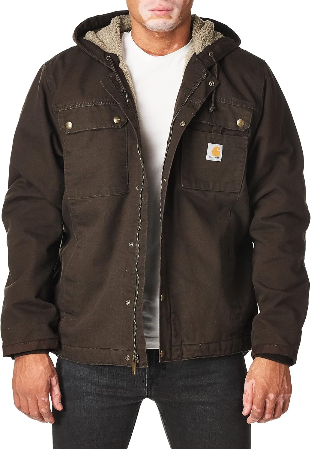 image:imageCarhartt Mens Washed Duck Bartlett JacketMoss