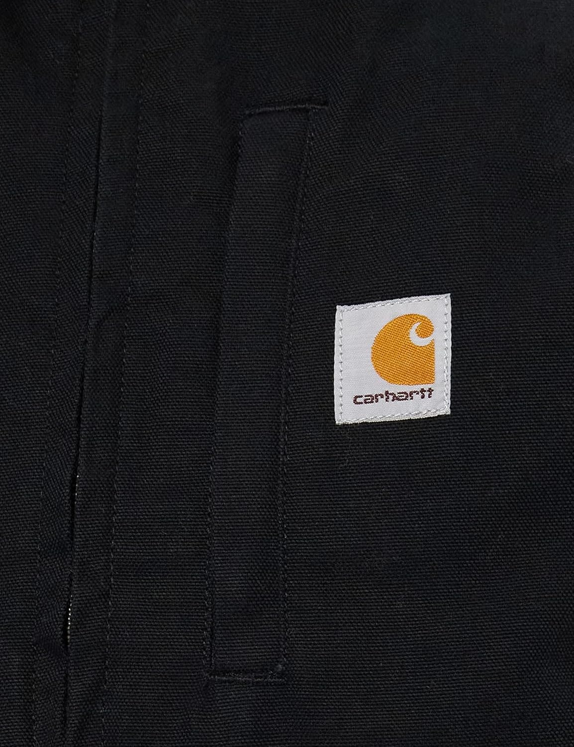 image:imageCarhartt Mens Washed Duck MockNeck VestBlack