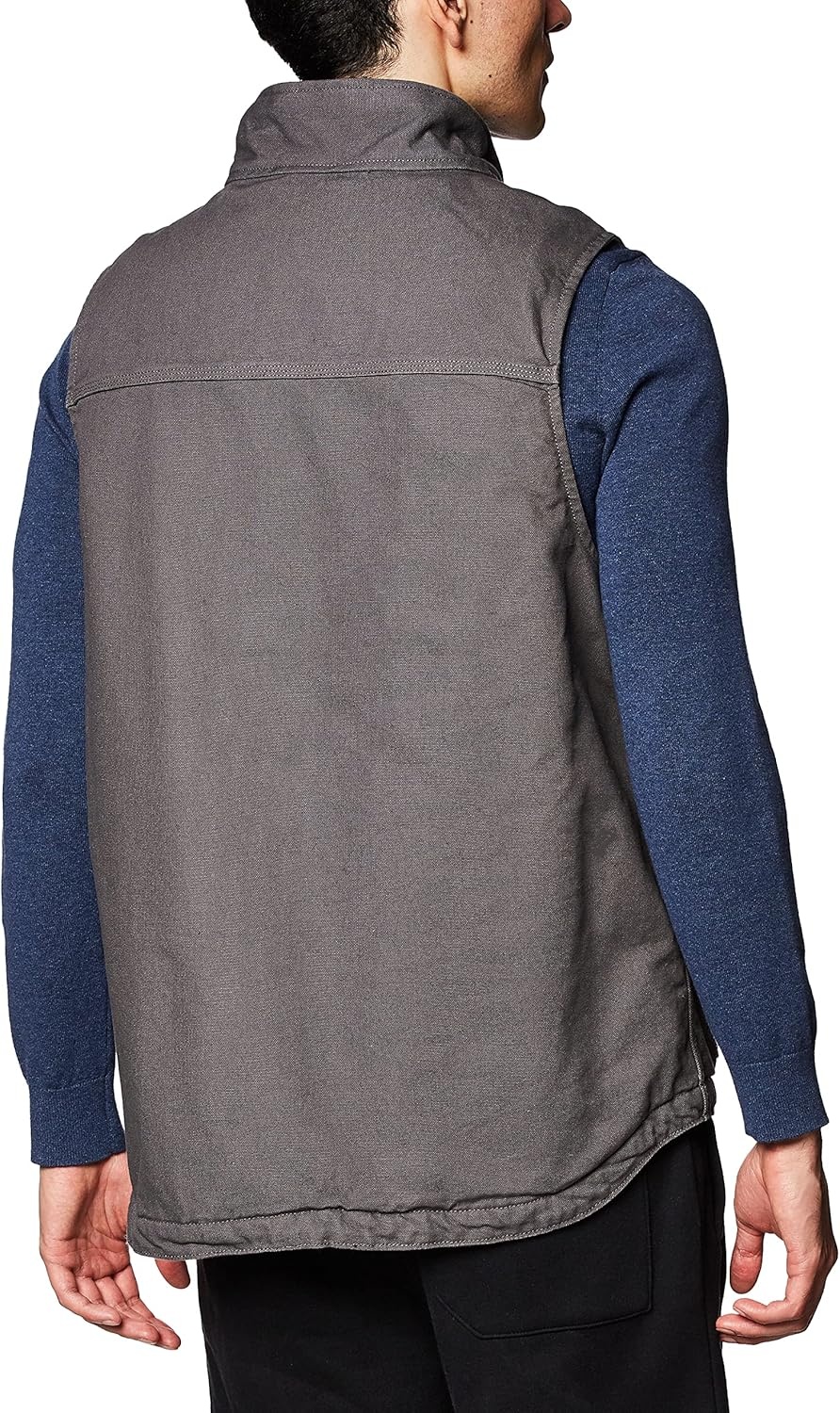 image:imageCarhartt Mens Washed Duck MockNeck VestGravel