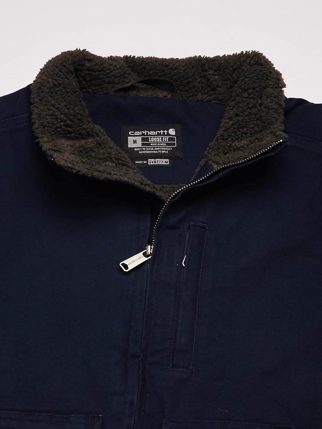 image:imageCarhartt Mens Washed Duck MockNeck VestNavy