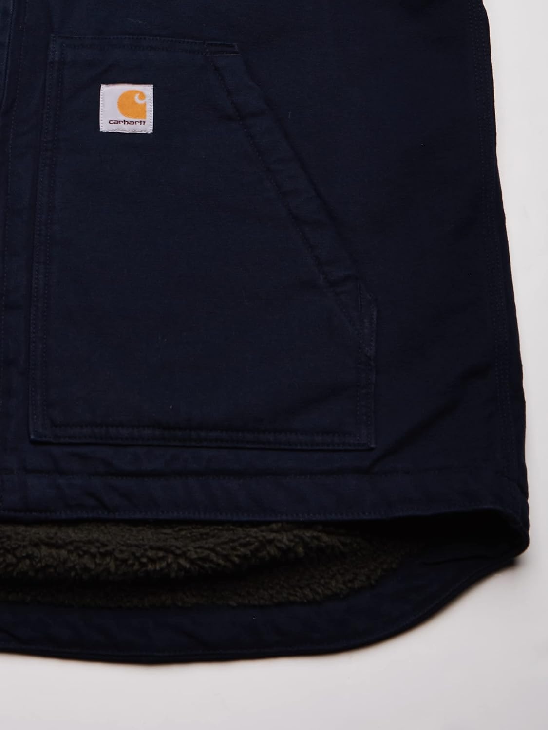 image:imageCarhartt Mens Washed Duck MockNeck VestNavy