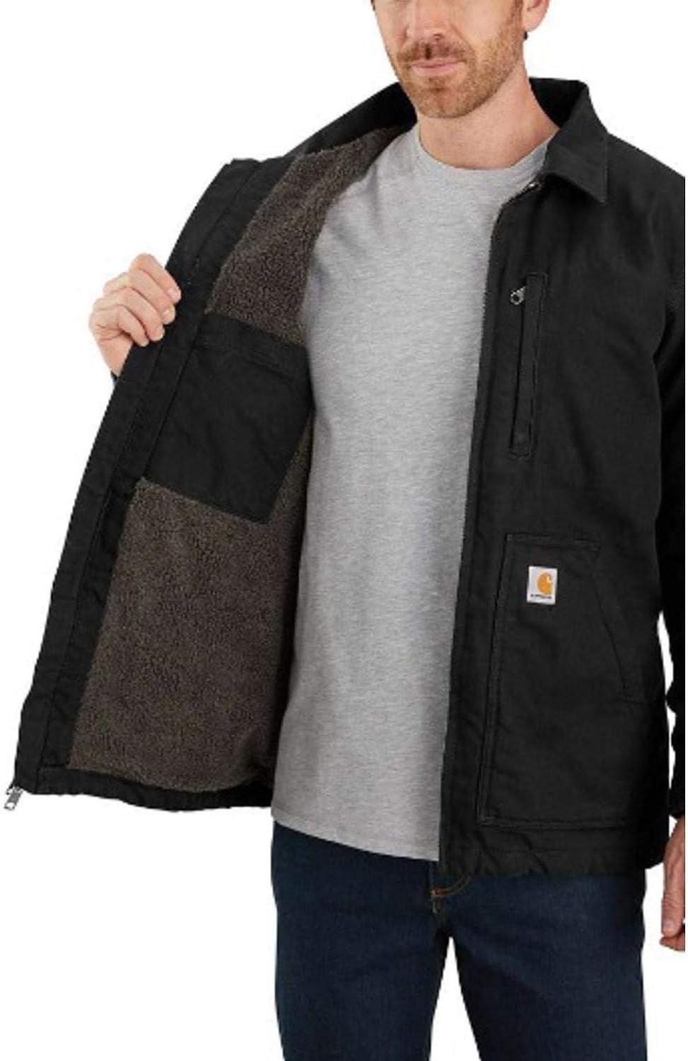 image:imageCarhartt Mens Washed Duck Ridge CoatBlack