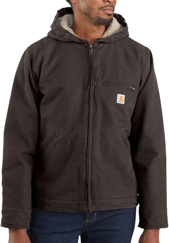 image:imageCarhartt Mens Washed Duck Sierra JacketDark Brown