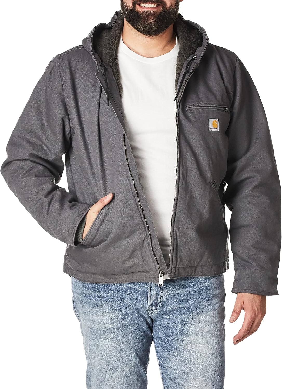 image:imageCarhartt Mens Washed Duck Sierra JacketGravel