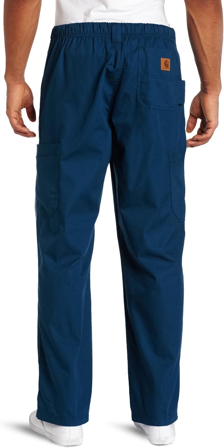 image:imageCarhartt Scrubs C54108 Mens Classic Fit Ripstop Boot Cut 8Pocket Cargo PantCaribbean Blue
