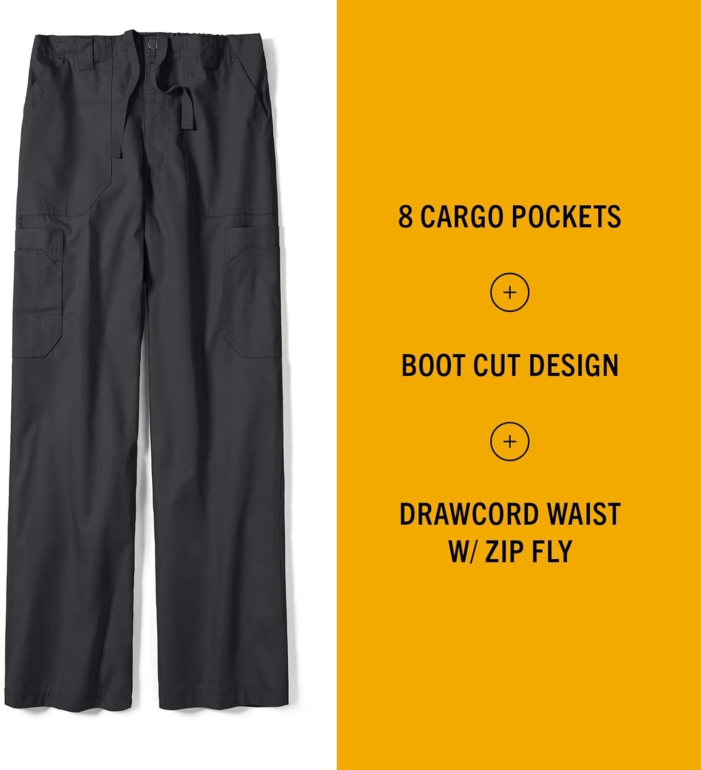 image:imageCarhartt Scrubs C54108 Mens Classic Fit Ripstop Boot Cut 8Pocket Cargo PantDark Pewter