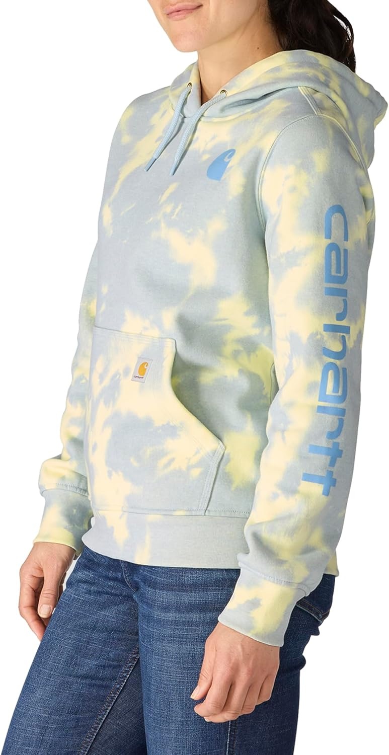 image:imageCarhartt Womens Marquette Printed SweatshirtBlue Aura Watercolor Camo