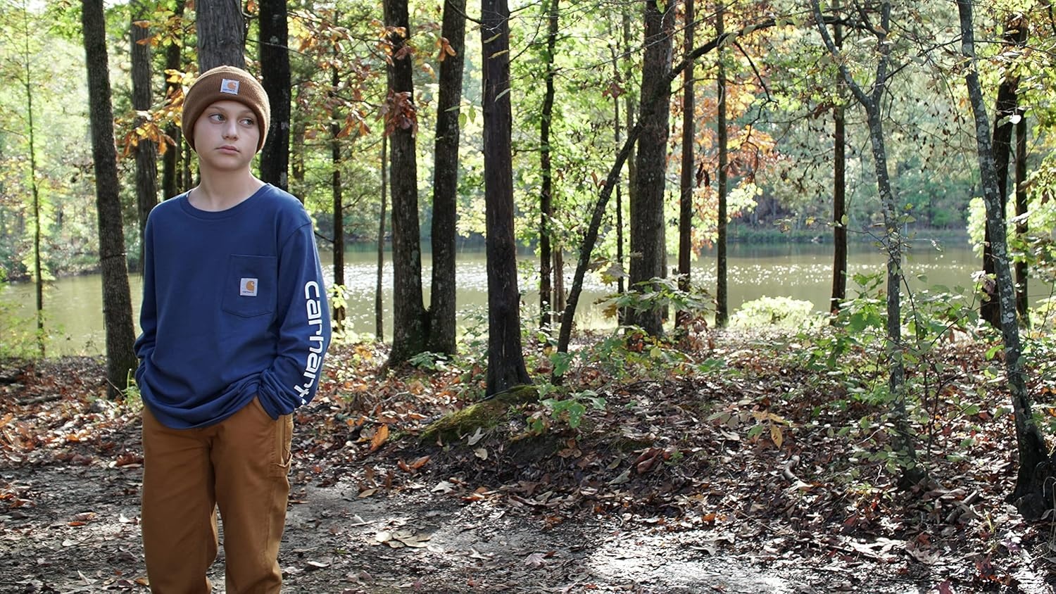 image:imageCarhartt Youth Knit Beanie Cuff Hat Olive Child One Size