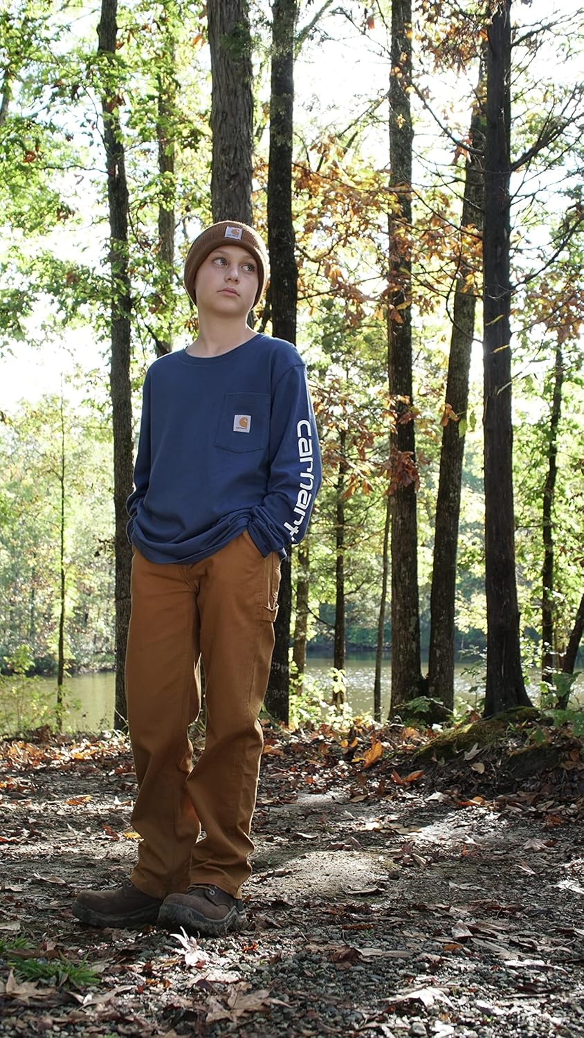 image:imageCarhartt Youth Knit Beanie Cuff Hat Olive Child One Size