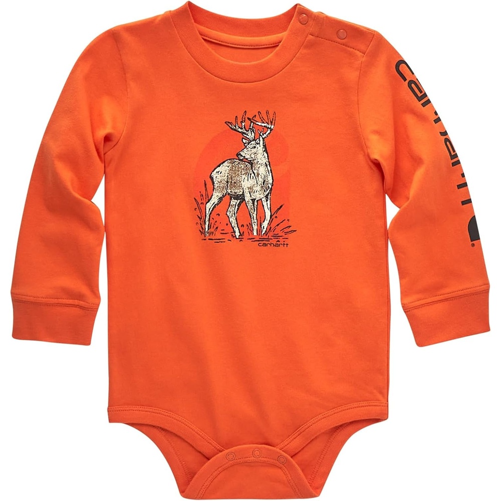 image:imageCarhartt Baby Girls LongSleeve BodysuitPuffins Bill