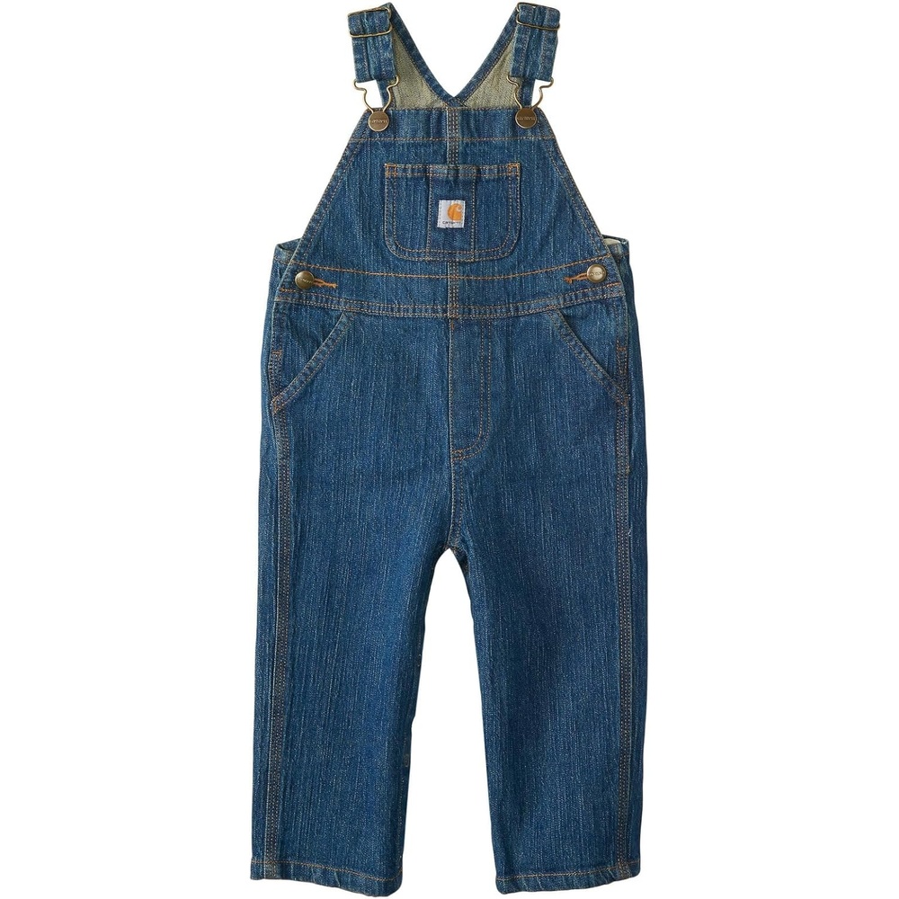 image:imageCarhartt Baby Jean Denim Bib OverallsMedium Wash