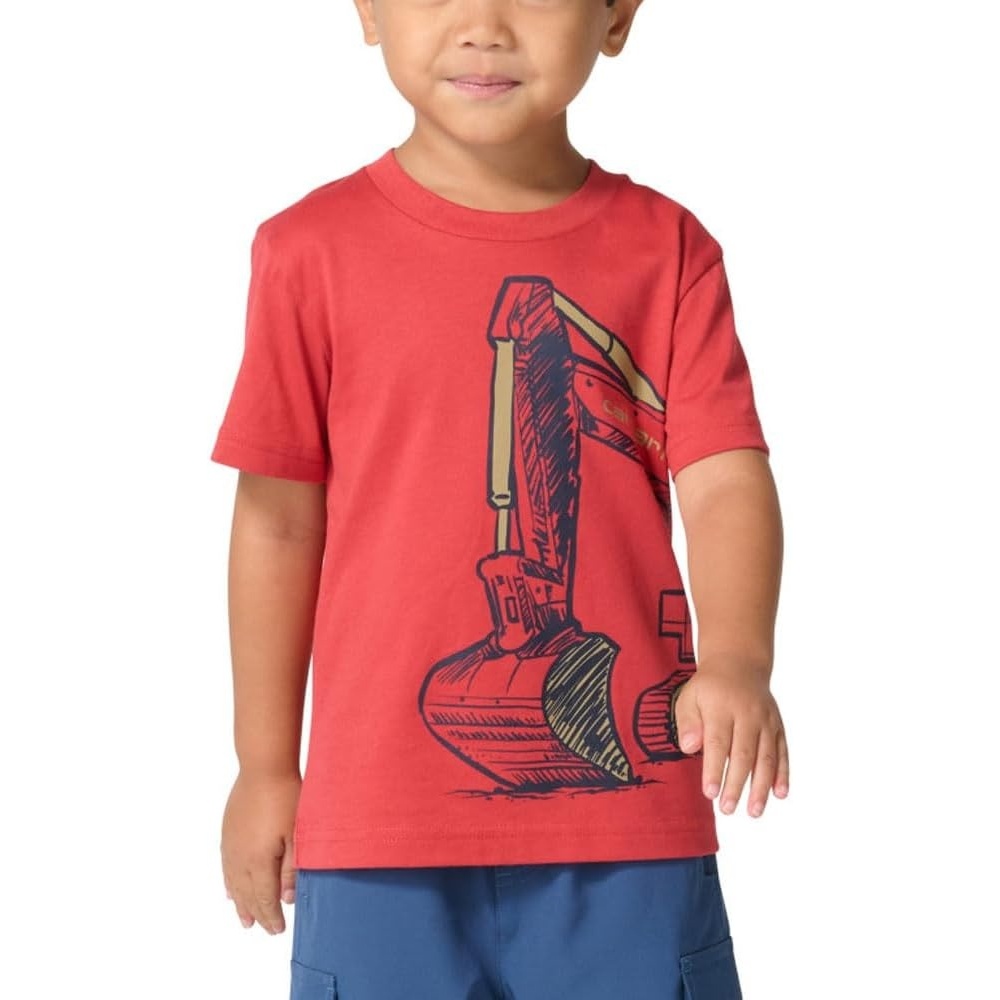 image:imageCarhartt BabyBoys Short Sleeve Construction Wrap TeeCardinal
