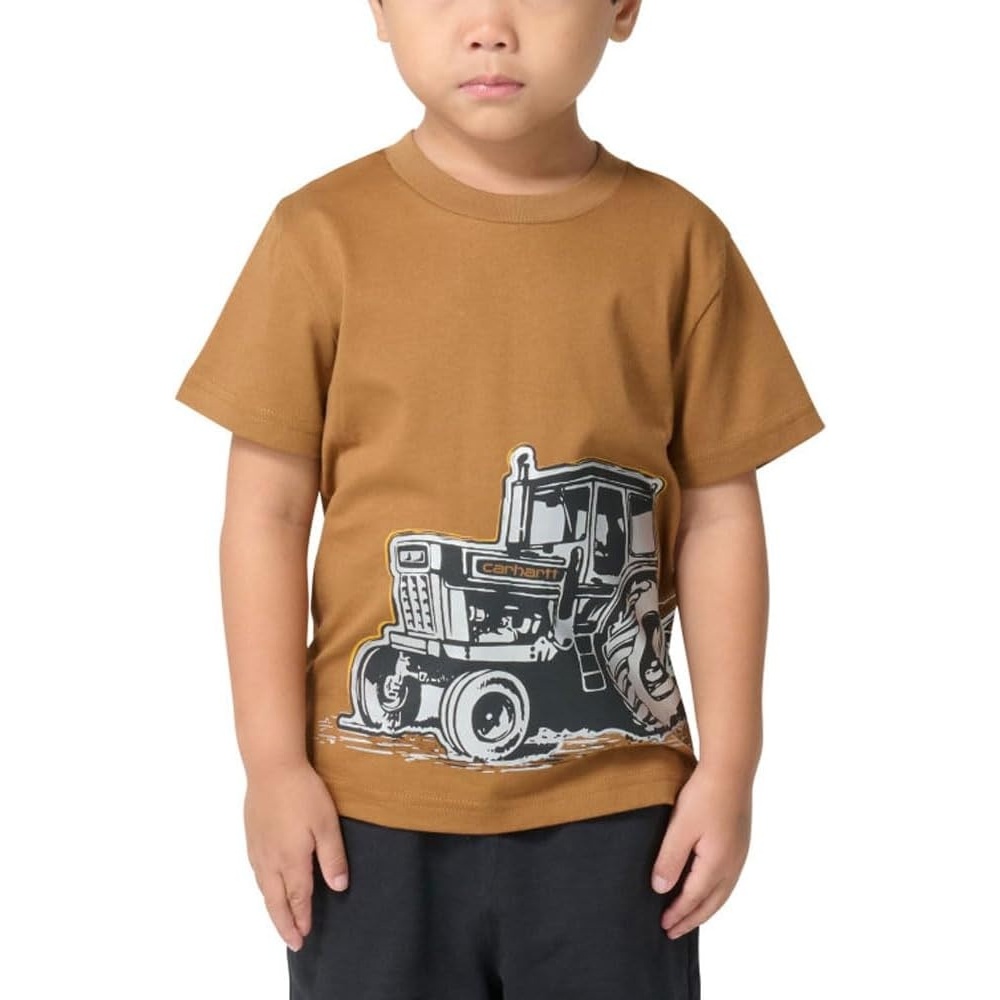 image:imageCarhartt BabyBoys Short Sleeve Tractor Wrap TeeCarhartt Brown