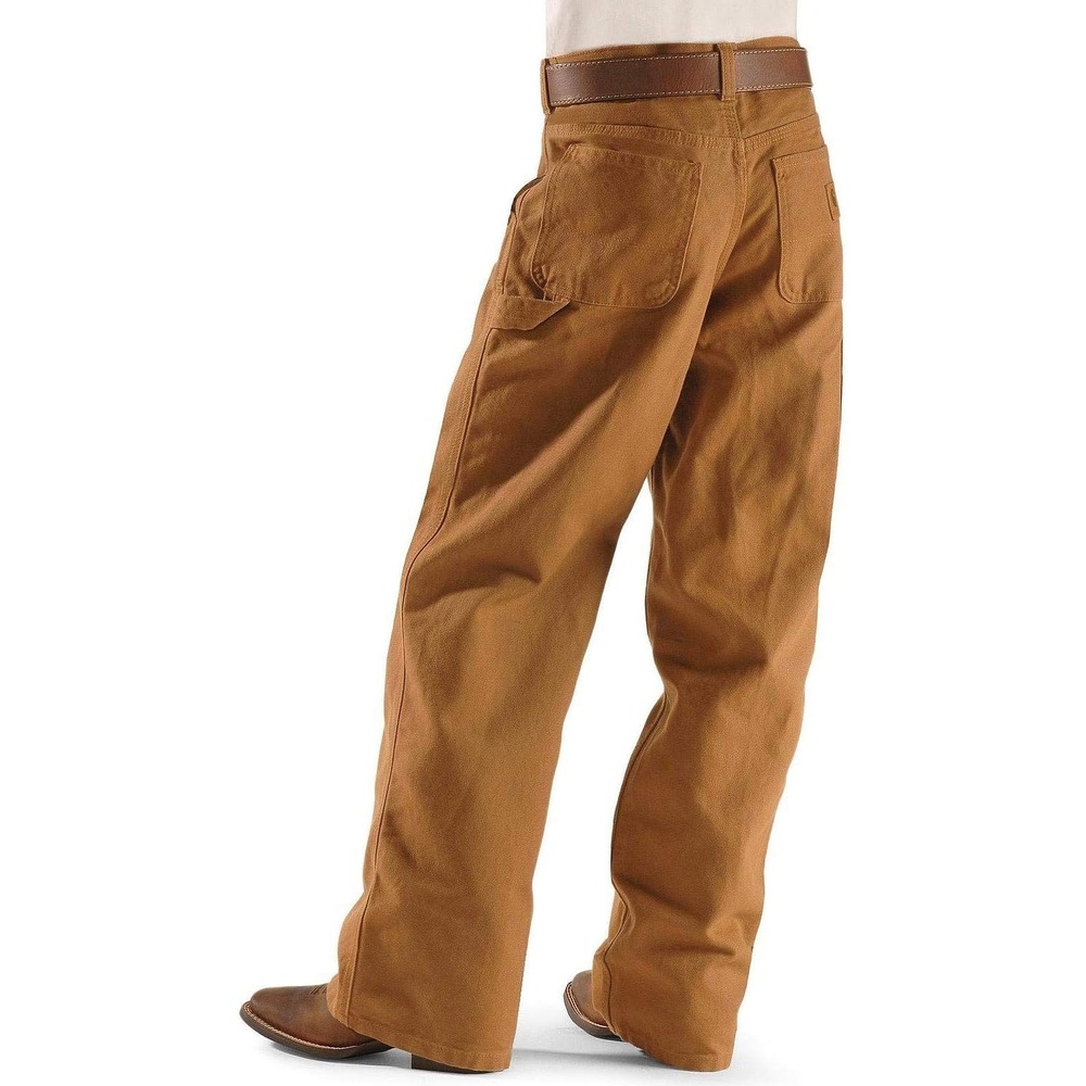image:imageCarhartt Boys Washed Dungaree PantsCarhartt Brown Duck