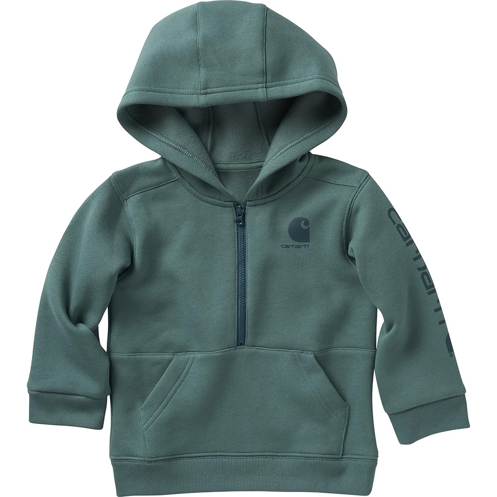 image:imageCarhartt Kids CA6273 LongSleeve HalfZip Sweatshirt BoysBlue Spruce