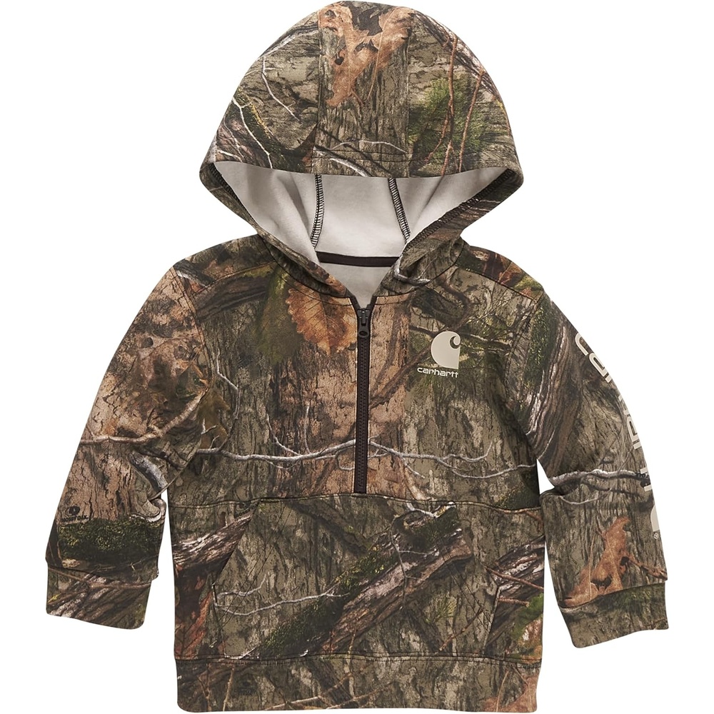 image:imageCarhartt Kids CA6273 LongSleeve HalfZip Sweatshirt BoysMossy Oak Country Dna