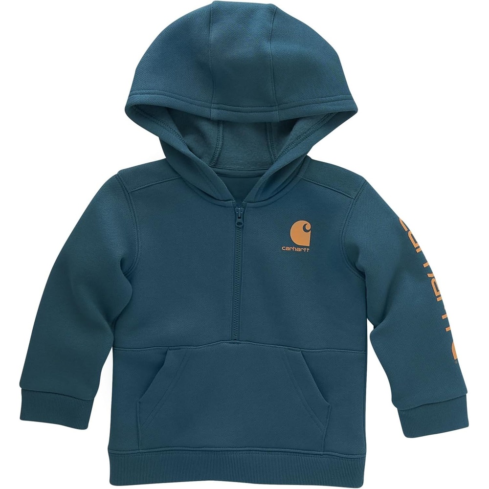 image:imageCarhartt Kids CA6273 LongSleeve HalfZip Sweatshirt BoysShaded Spruce