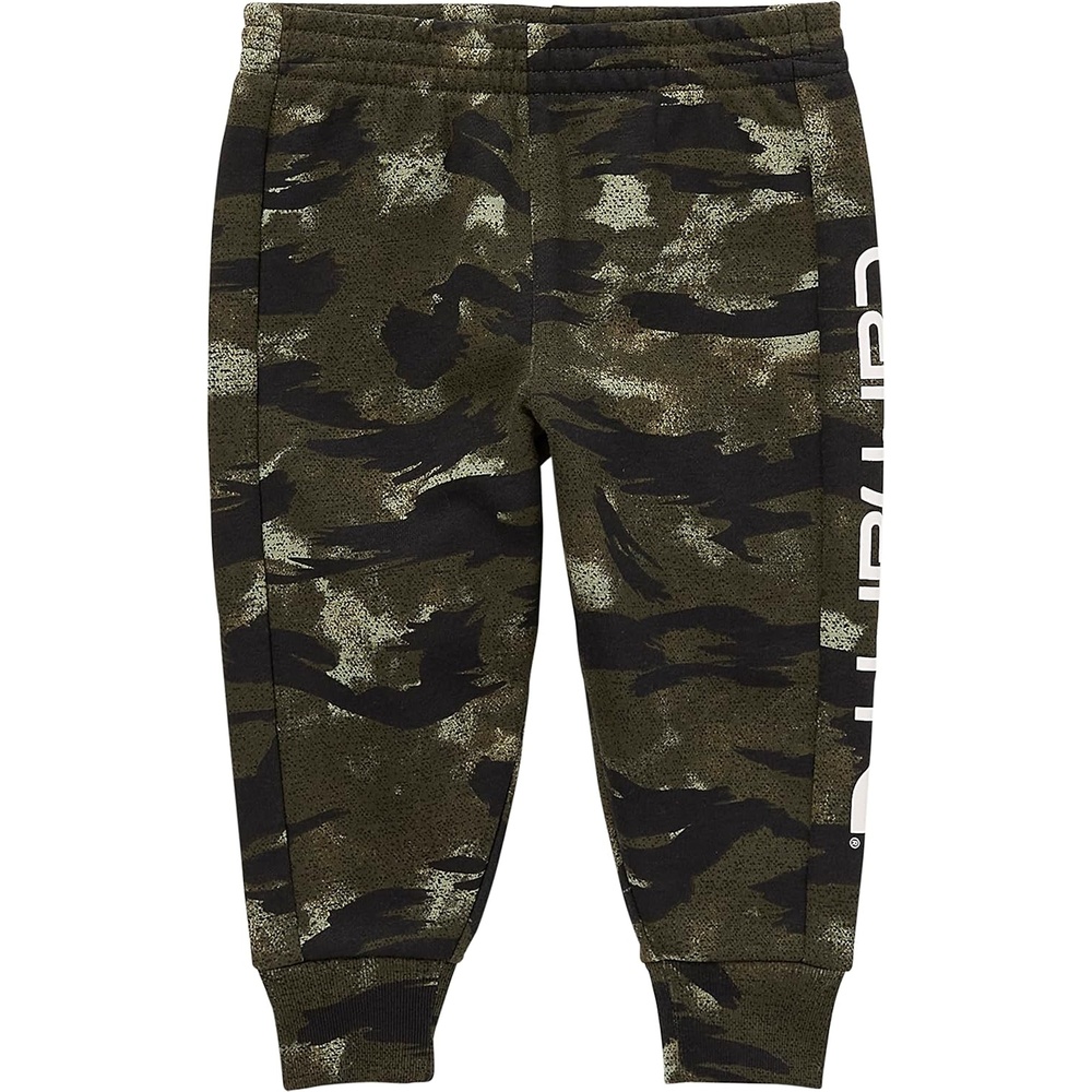 image:imageCarhartt Kids CK8427 Fleece Logo Sweatpant BoysBlind Fatigue Camo